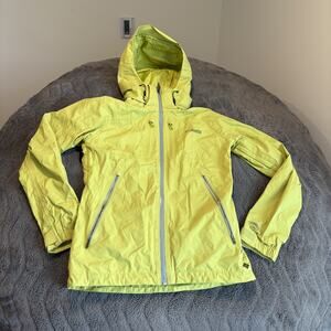Columbia Titanium Women's XS Lime Green Omni-Heat Omni-Tech Hooded Jacket Coat